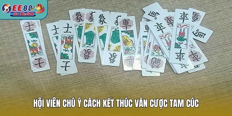 Hội viên chú ý cách kết thúc ván cược Tam Cúc